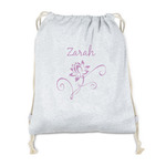 Lotus Flowers Drawstring Backpack - Sweatshirt Fleece (Personalized)