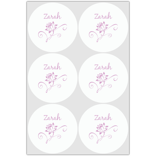 Lotus Flowers Drink Topper - Large - Set of 6