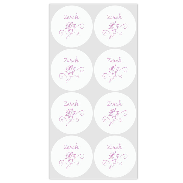 Lotus Flowers Drink Topper - Medium - Set of 12