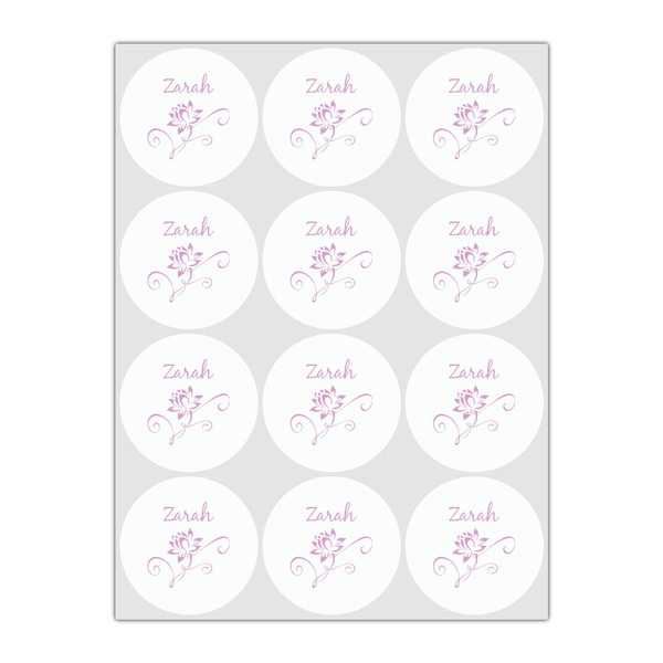 Lotus Flowers Drink Topper - Small - Set of 12