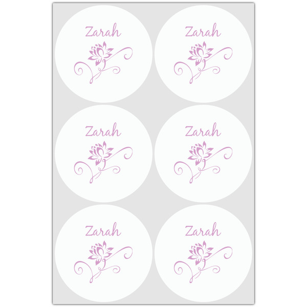 Lotus Flowers Drink Topper - XLarge - Set of 6