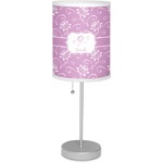 Lotus Flowers Lamp with Drum Shade (Personalized)