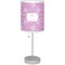 Lotus Flowers Drum Lampshade with base included