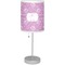 Lotus Flowers Lamp with Drum Shade (Personalized)