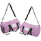 Lotus Flowers Duffle bag small front and back sides