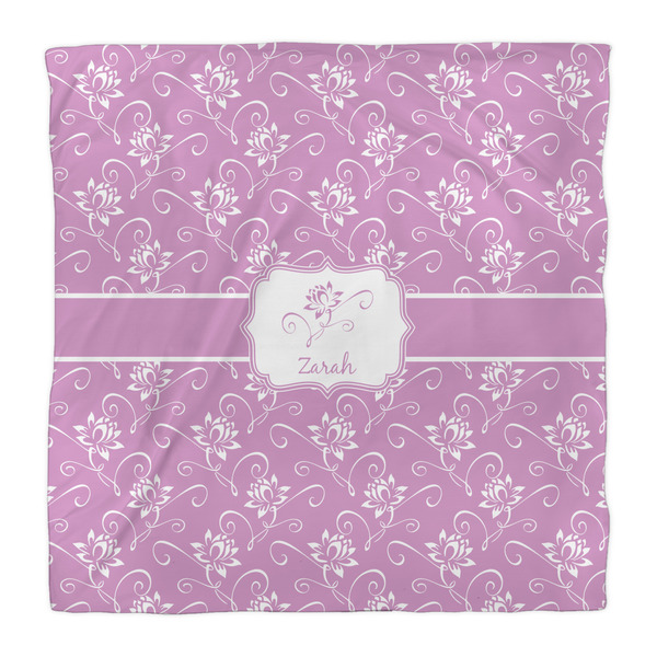 Lotus Flowers Duvet Cover - Queen - Front