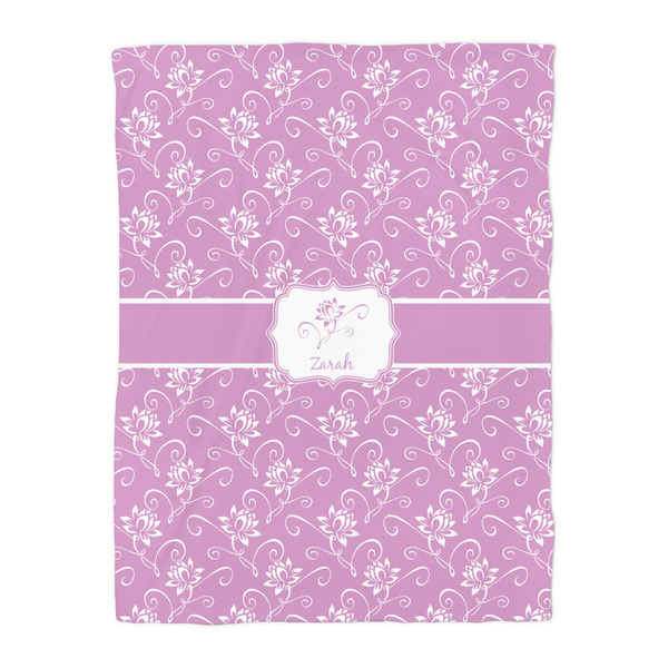 Lotus Flowers Duvet Cover - Twin - Front