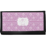 Lotus Flowers Canvas Checkbook Cover (Personalized)