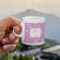 Lotus Flowers Espresso Cup - 3oz LIFESTYLE (new hand)