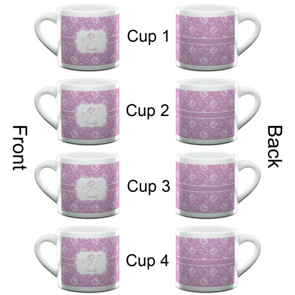Lotus Flowers Espresso Cup - 6oz (Double Shot Set of 4) APPROVAL