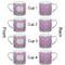 Lotus Flowers Espresso Cup - 6oz (Double Shot Set of 4) APPROVAL