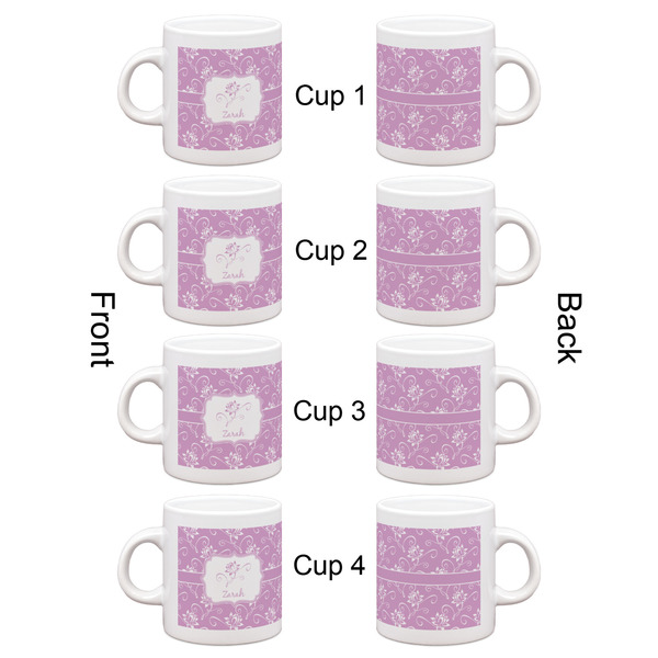 Lotus Flowers Espresso Cup Set of 4 - Apvl