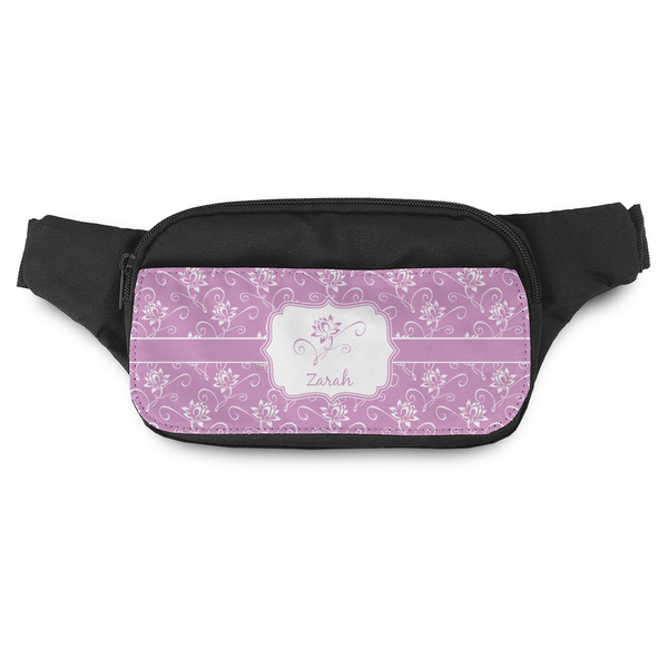 Custom Lotus Flowers Fanny Pack - Modern Style (Personalized)