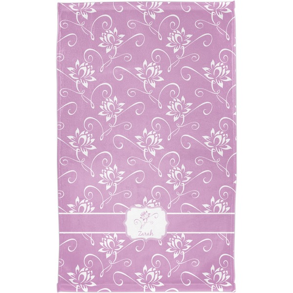 Lotus Flowers Finger Tip Towel - Full View