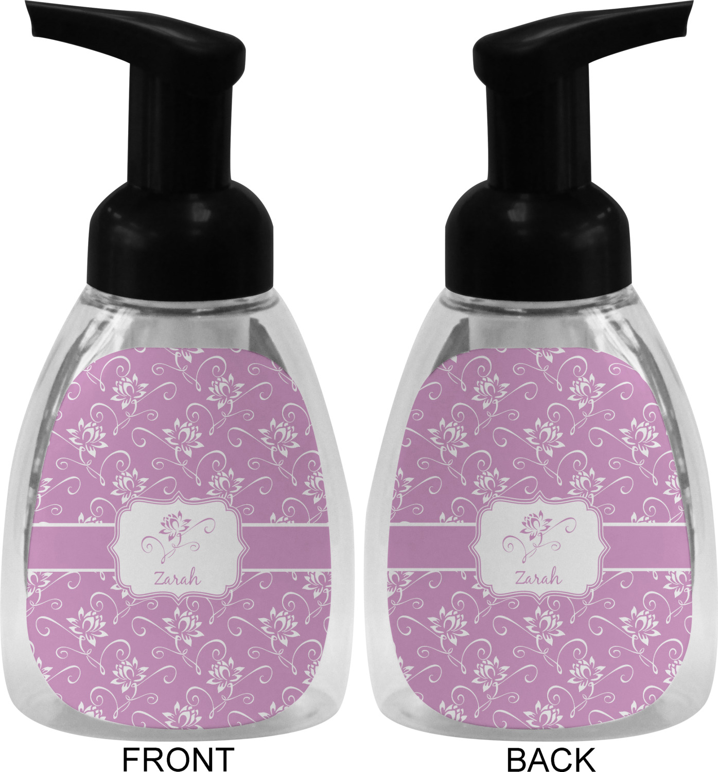 (^_-)~♡ Custom Lotus Flowers Foam Soap Bottle (Personalized) | YouCustomizeIt