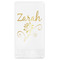 Lotus Flowers Foil Stamped Guest Napkins - Front View