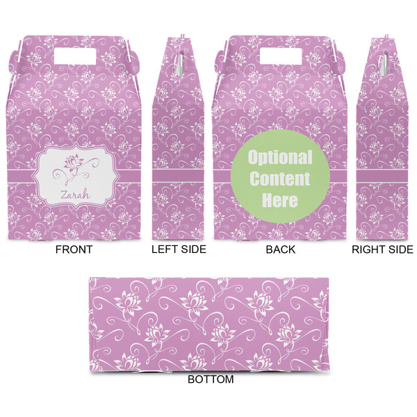 Lotus Flowers Gable Favor Box - Approval