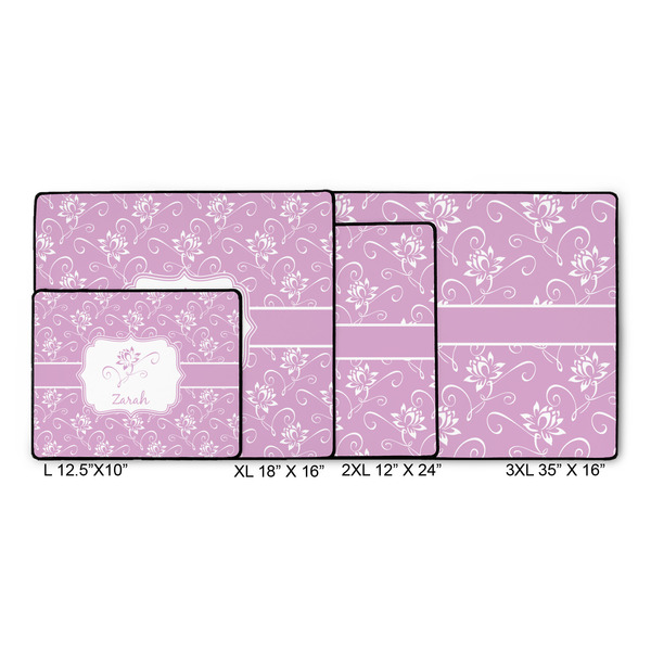Lotus Flowers Gaming Mats - SIZE CHART