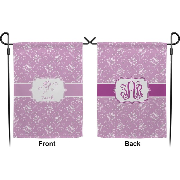 Lotus Flowers Garden Flag - Double Sided Front and Back