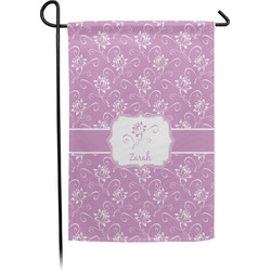 Lotus Flowers Small Garden Flag - Single Sided w/ Name or Text