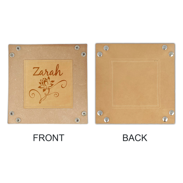 Lotus Flowers Genuine Leather Valet Trays - APPROVAL
