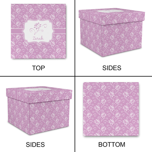 Lotus Flowers Gift Boxes with Lid - Canvas Wrapped - Large - Approval