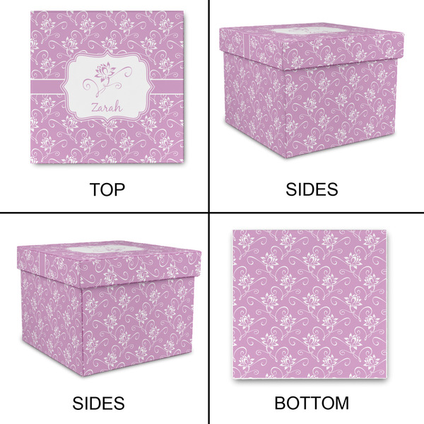Lotus Flowers Gift Boxes with Lid - Canvas Wrapped - Medium - Approval