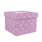 Lotus Flowers Gift Boxes with Lid - Canvas Wrapped - Medium - Front/Main