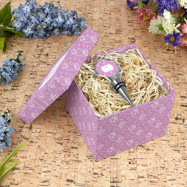 Lotus Flowers Gift Boxes with Lid - Canvas Wrapped - Medium - In Context