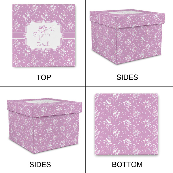 Lotus Flowers Gift Boxes with Lid - Canvas Wrapped - Small - Approval
