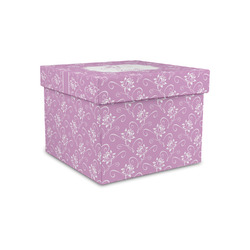 Lotus Flowers Gift Box with Lid - Canvas Wrapped - Small (Personalized)