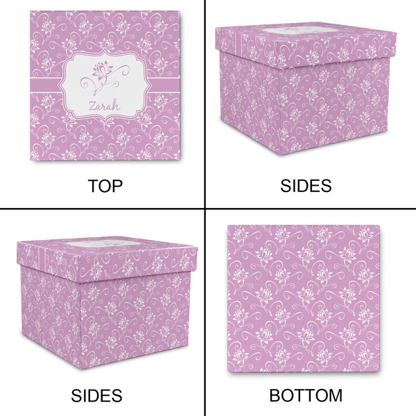 Lotus Flowers Gift Boxes with Lid - Canvas Wrapped - XX-Large - Approval