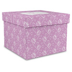 Lotus Flowers Gift Box with Lid - Canvas Wrapped - XX-Large (Personalized)