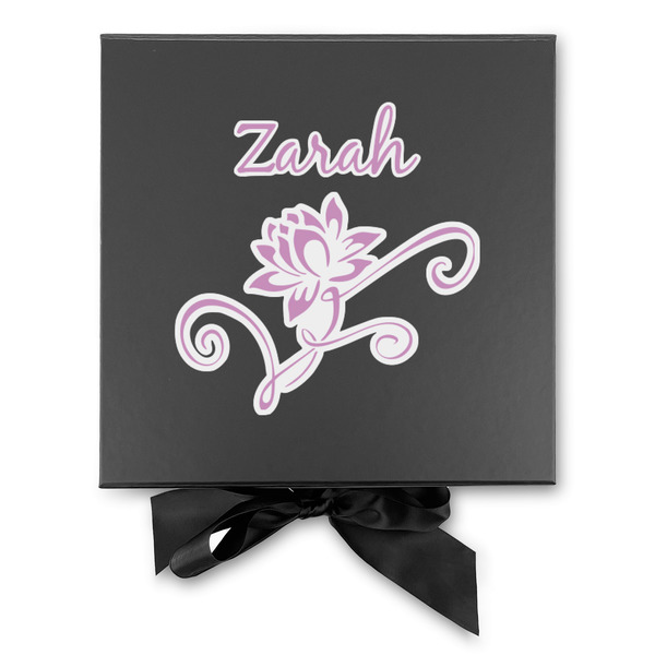 Lotus Flowers Gift Boxes with Magnetic Lid - Black - Approval