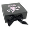 Lotus Flowers Gift Boxes with Magnetic Lid - Black - Front (angle)