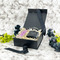 Lotus Flowers Gift Boxes with Magnetic Lid - Black - In Context