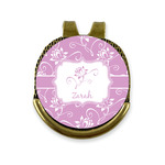 Lotus Flowers Golf Ball Marker - Hat Clip - Gold