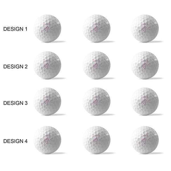 Lotus Flowers Golf Balls - Generic - Set of 12 - APPROVAL