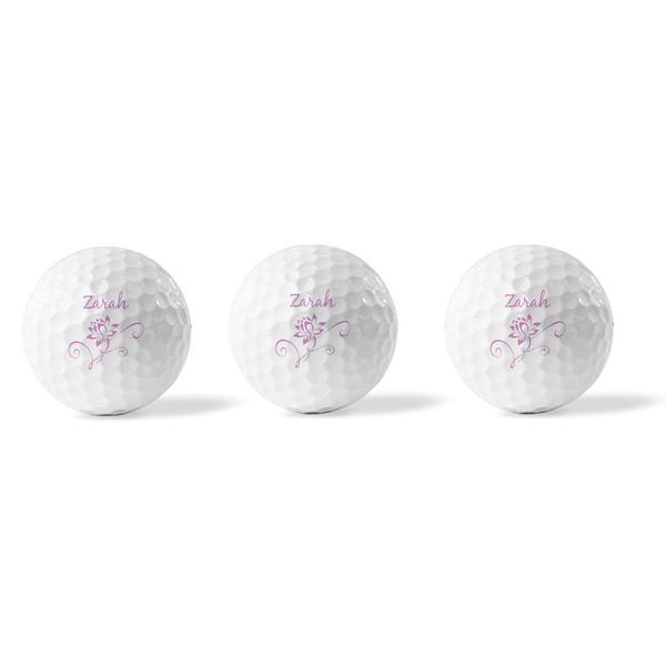 Lotus Flowers Golf Balls - Generic - Set of 3 - APPROVAL