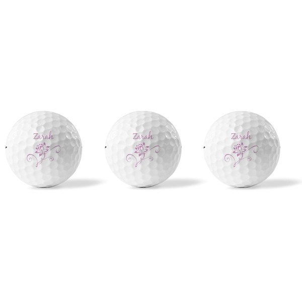 Lotus Flowers Golf Balls - Titleist - Set of 3 - APPROVAL