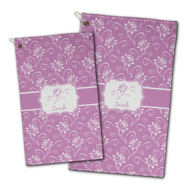 Lotus Flowers Golf Towel - PARENT (small and large)