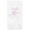 Lotus Flowers Guest Napkin - Front View