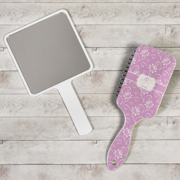 Lotus Flowers Hair Brush - In Context