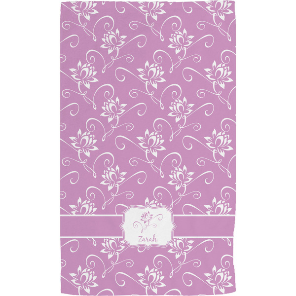 Lotus Flowers Hand Towel (Personalized) Full