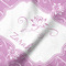 Lotus Flowers Hooded Baby Towel- Detail Close Up