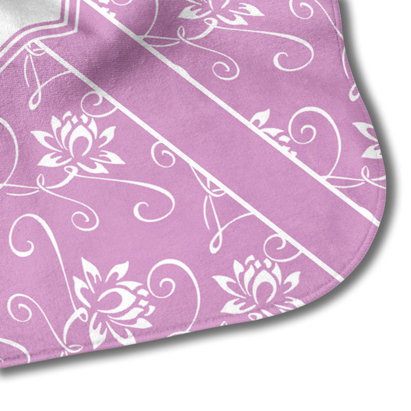Lotus Flowers Hooded Baby Towel- Detail Corner