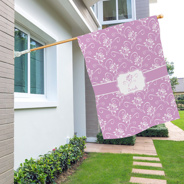 Lotus Flowers House Flags - Single Sided - LIFESTYLE