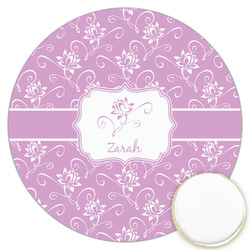 Lotus Flowers Printed Cookie Topper - 3.25" (Personalized)
