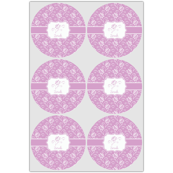 Lotus Flowers Icing Circle - Large - Set of 6