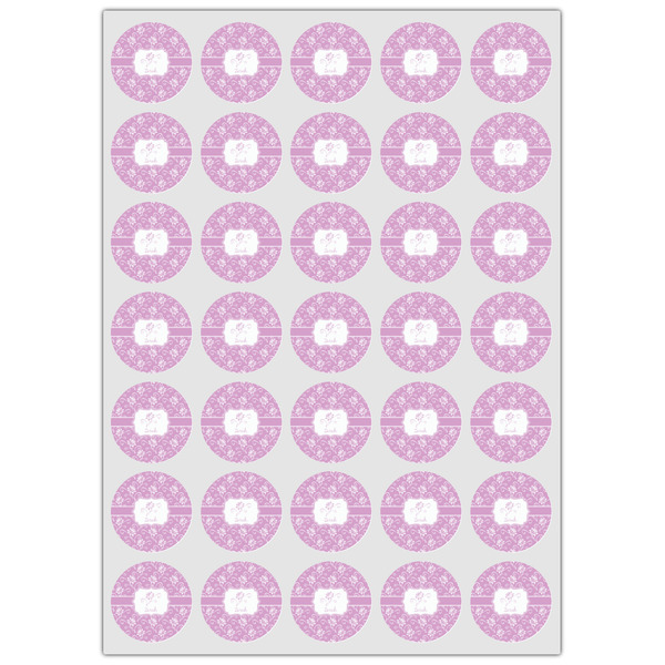 Lotus Flowers Icing Circle - XSmall - Set of 35